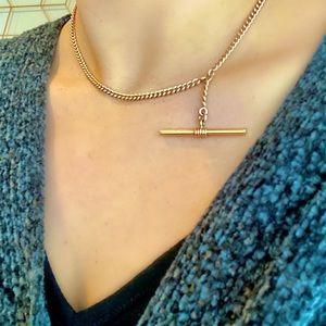 Antique Gold Filled Watch Chain Necklace